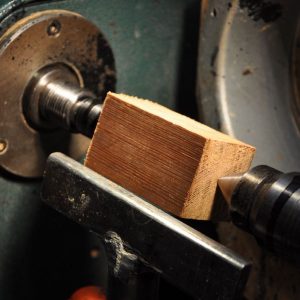 block ready for turning