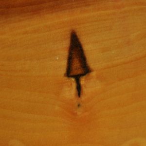 marking common in apple wood