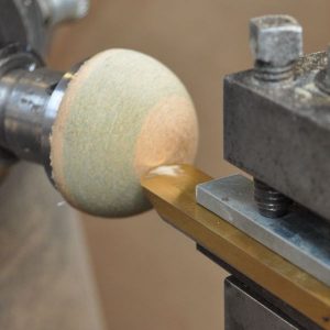 hemisphere cut with homemade ball cutting jig